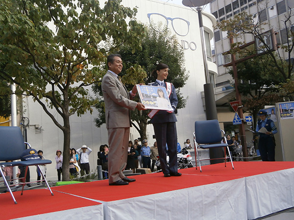 「静岡中央警察署　大地真央さん一日署長イベント」に参加